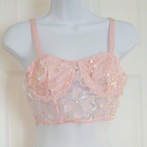 iHeartRaves Sparkling Spell Corset Top SIZE SMALL